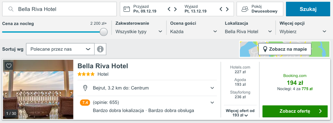 zarezerwuj hotel w bejrucie