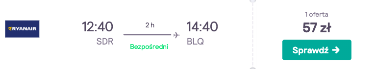 zarezerwuj loty do bolonii