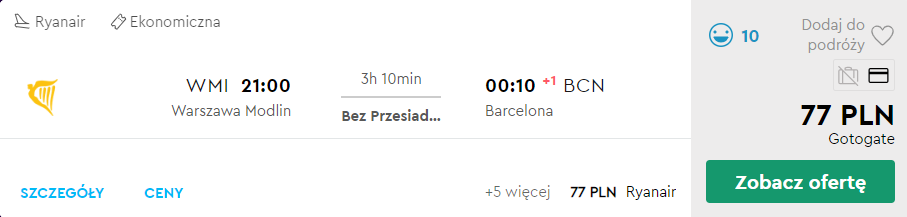 tanie loty do Barcelony