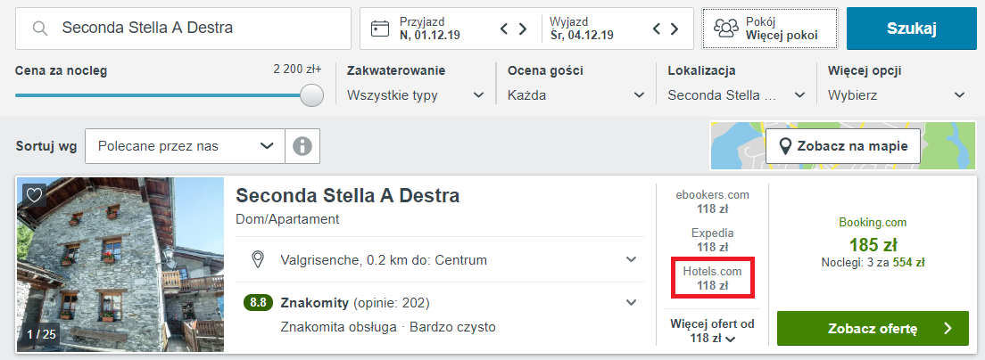 Rezerwacja noclegów