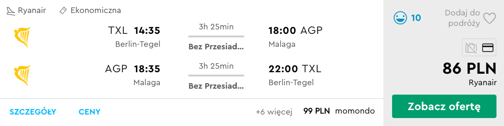 zarezerwuj loty do malagi