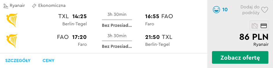 zarezerwuj loty do faro