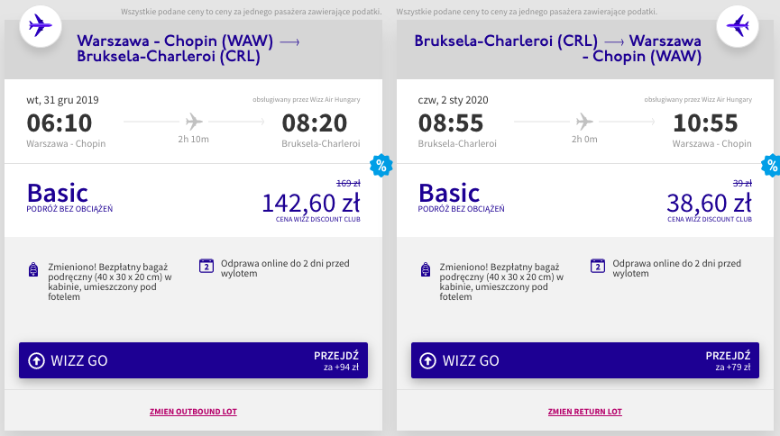 zarezerwuj loty do brukseli