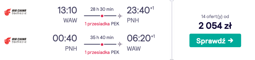 zarezerwuj loty do kambodzy