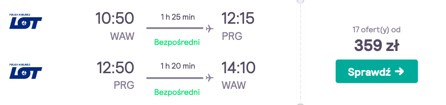 zarezerwuj loty do pragi