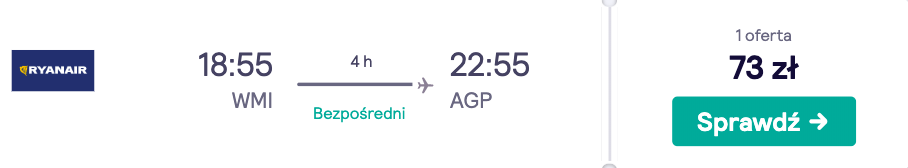 zarezerwuj loty do malagi