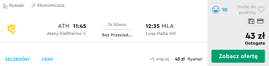 zarezerwuj loty na malte