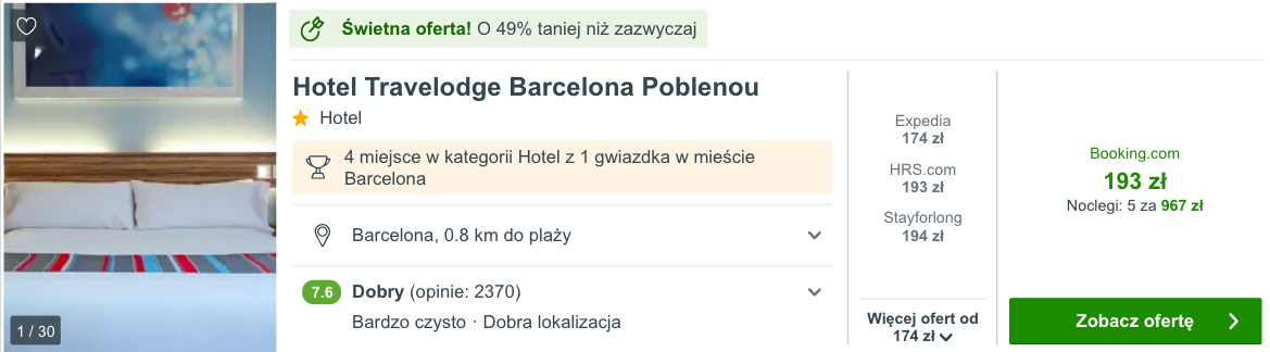 zarezerwuj hotel w barcelonia