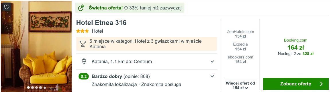 zarezerwuj hotel w katanii