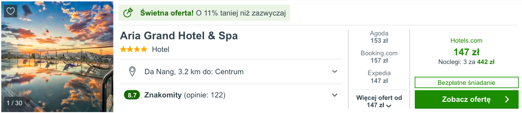 zarezerwuj hotel w da nang