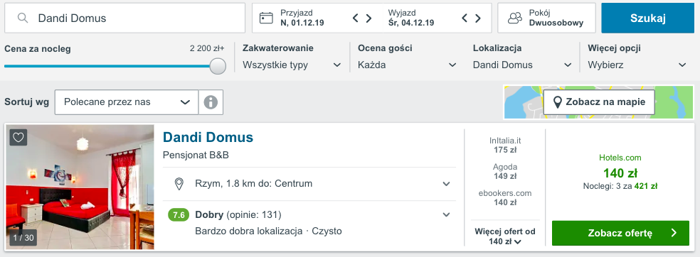 zarezerwuj hotel w rzymie
