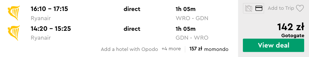 zarezerwuj loty do gdanska