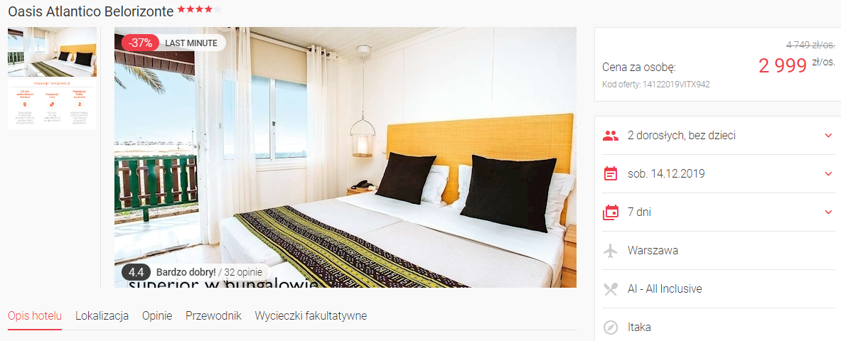 Rezerwacja wczasów