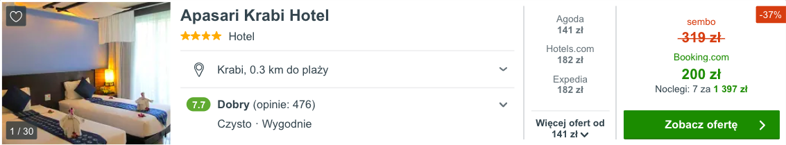 zarezerwuj hotel w krabi