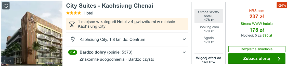 zarezerwuj hotel na tajwanie