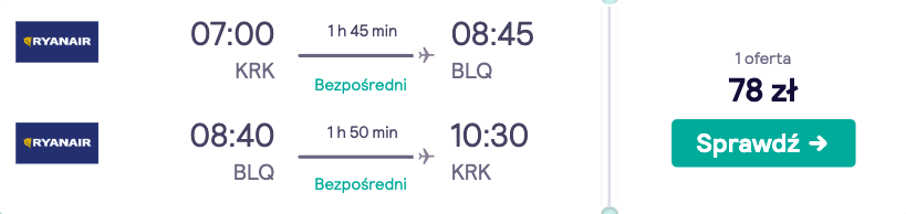 zarezerwuj loty do bolonii