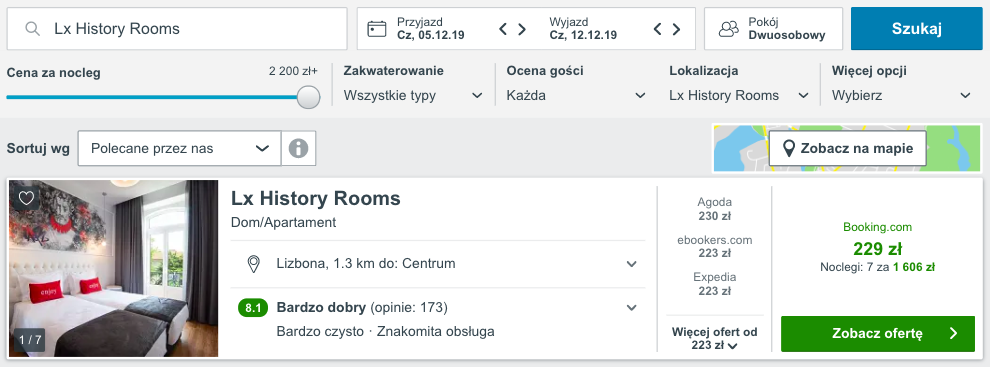 zarezerwuj hotel w lizbonie