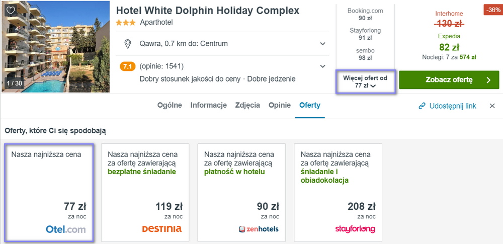 noclegi na malcie