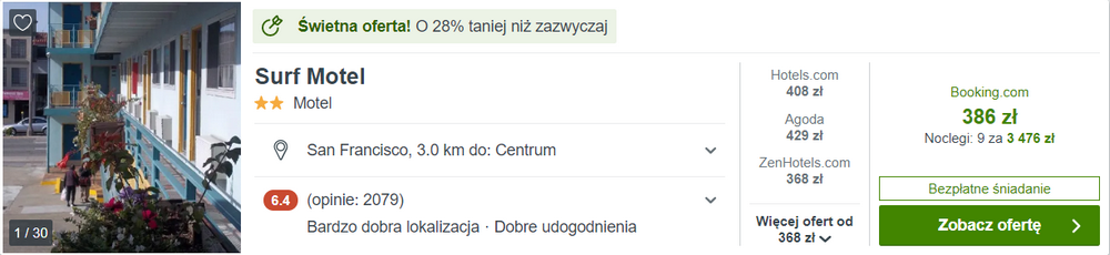 noclegi w san francisco