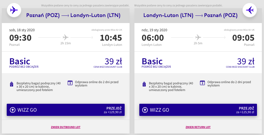 zarezerwuj loty do londynu