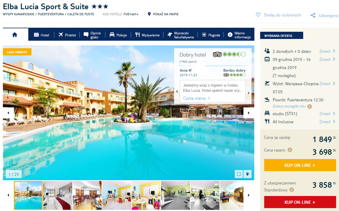 Rezerwacja hotelu