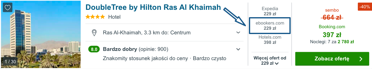 zarezerwuj hotel w zea