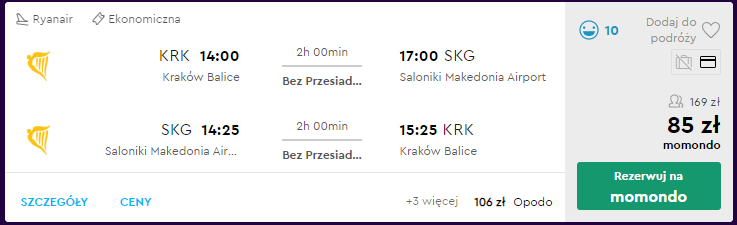 Saloniki loty