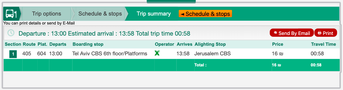 autobus do jerozolimy