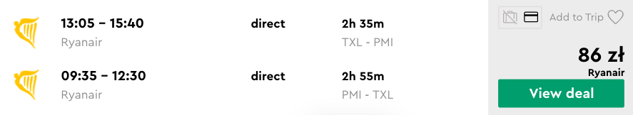 zarezerwuj loty na majorke