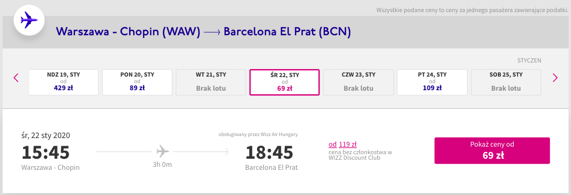 zarezerwuj loty do barcelony