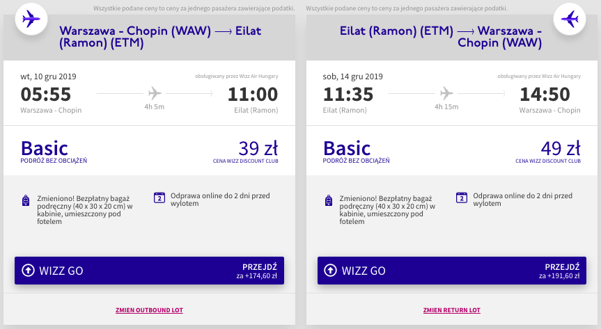 zarezerwuj loty do ejlatu