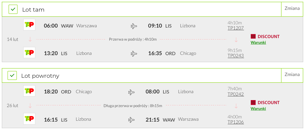 zarezerwuj loty do chicago