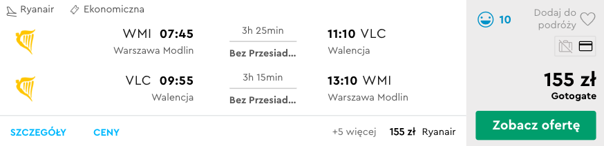 zarezerwuj loty do walencji