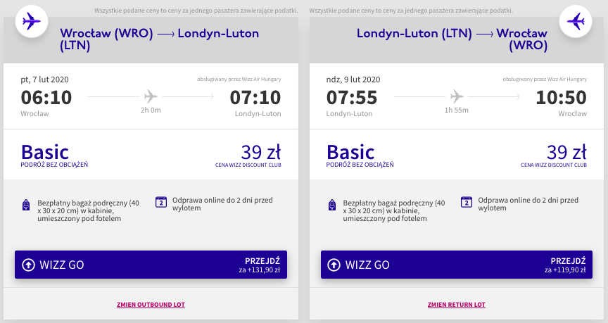 zarezerwuj loty do londynu