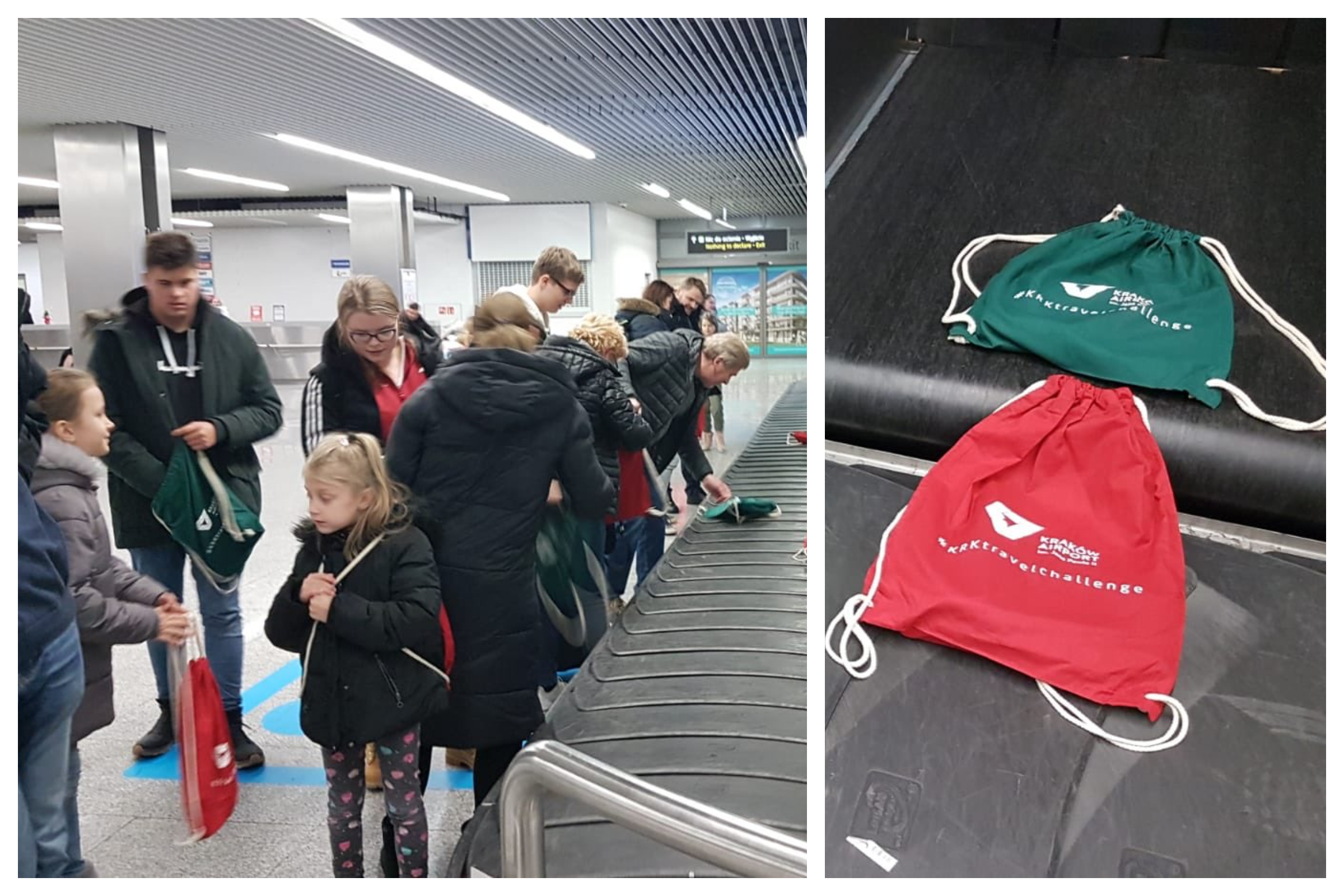 Tajemnicze prezenty świąteczne na taśmie bagażowej. Kraków Airport świętuje z pasażerami!