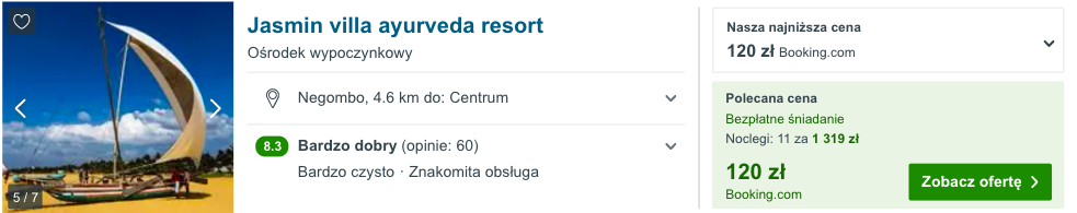 zarezerwuj hotel na sri lance