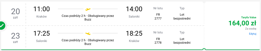 zarezerwuj loty do salonik