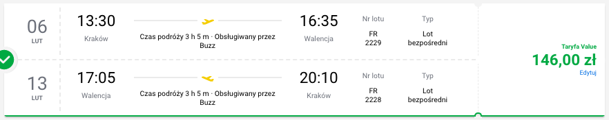 zarezerwuj loty do walencji