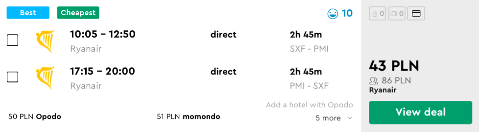 zarezerwuj loty na majorke