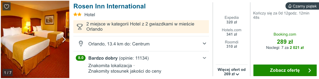 zarezerwuj hotel w orlando