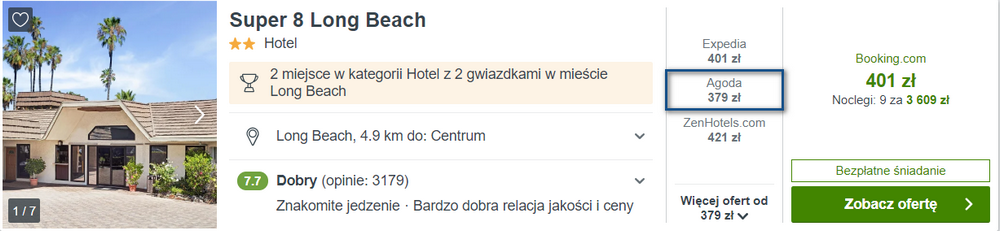 noclegi kalifornia