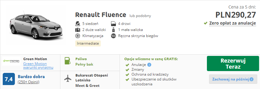 rezerwacja auta