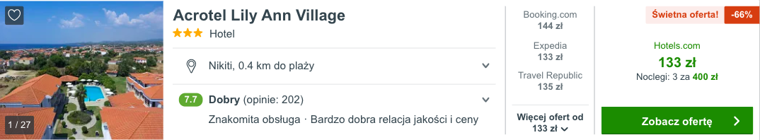 zarezerwuj hotel w grecji