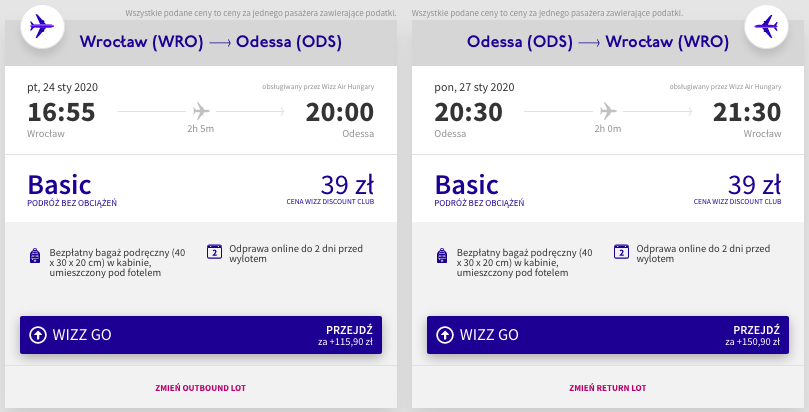 zarezerwuj loty do Odessy