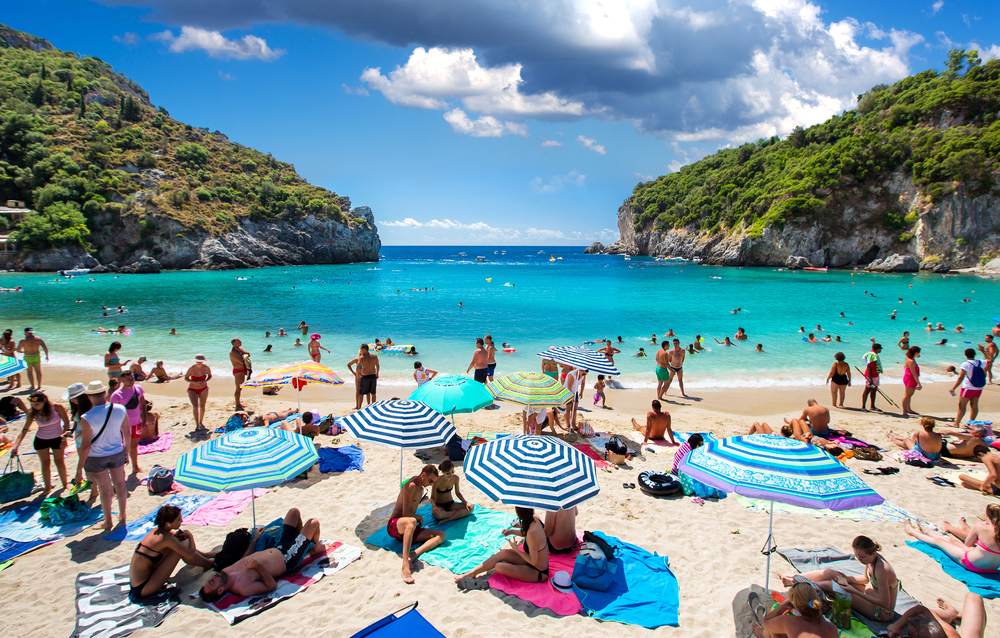plaża na Korfu