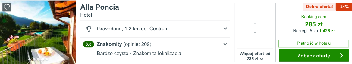 zarezerwuj hotel we wloszech