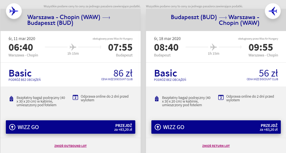 loty do budapesztu