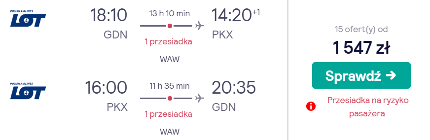rezerwacja lotów