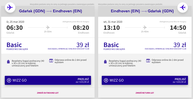 zarezerwuj loty do eindhoven