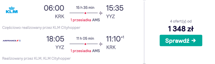 zarezerwuj loty do toronto